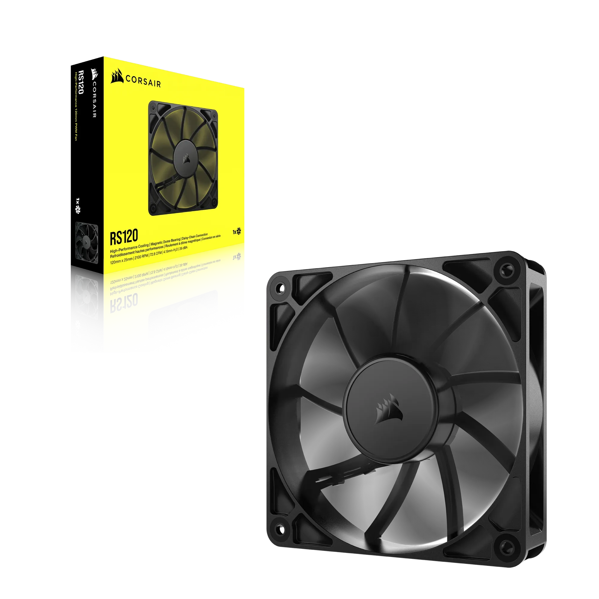 Corsair RS120 120mm PWM Fan 8 Corsair RS120 120mm PWM Fan - Image 8