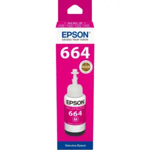 Epson T6643 Ecotank Magenta ink bottle (70ml). 7500 pages @ 5% coverage