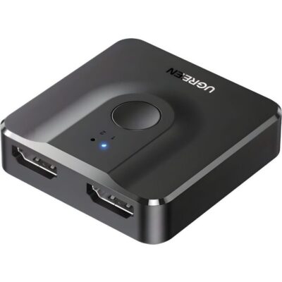 UGREEN CM217-50966 2-in-1 Bi-Directional 4K HDMI Switcher - Black