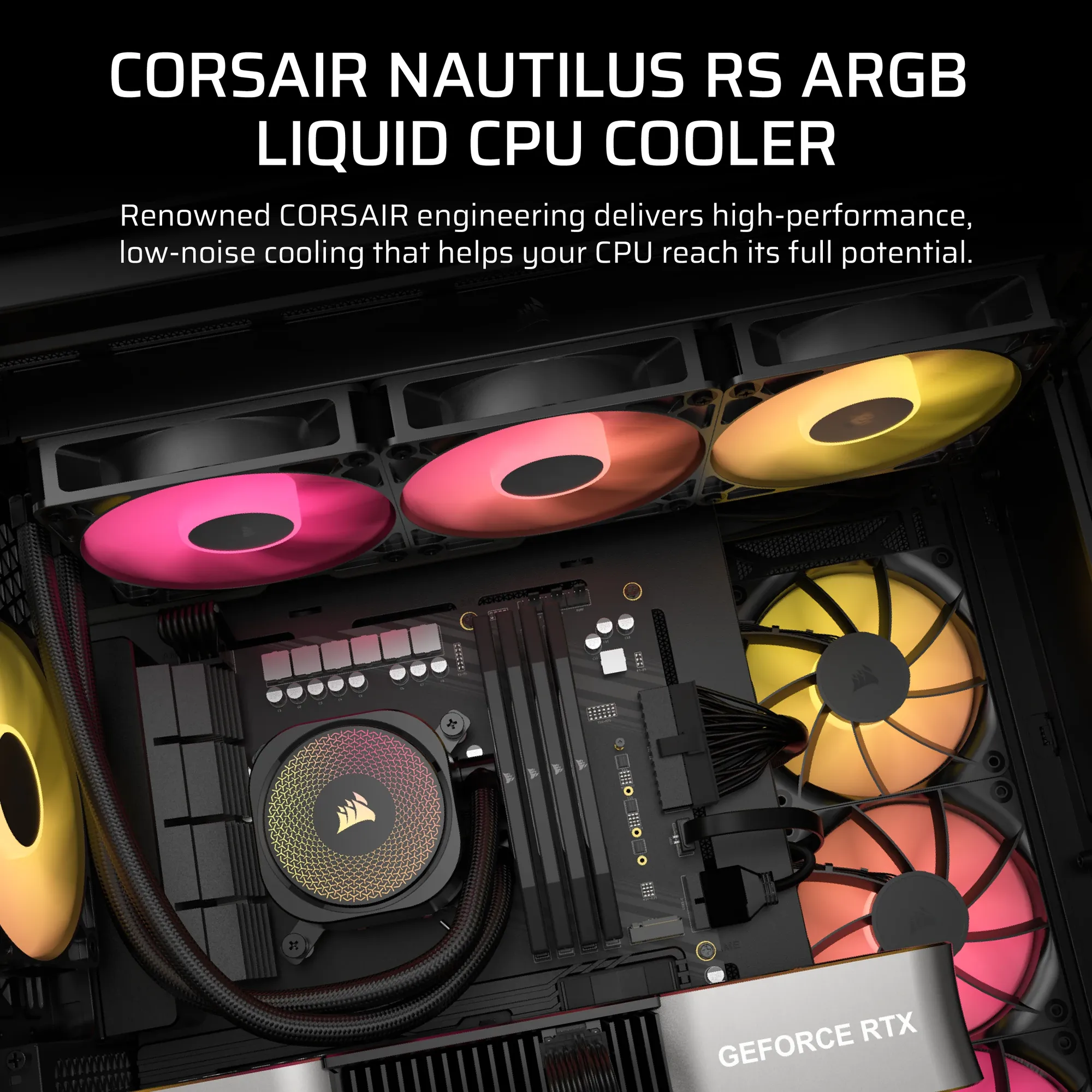 Corsair NAUTILUS 360 ARGB; 360mm Radiator; Liquid CPU Cooler; Intel® LGA 1851/1700; AMD® AM5/AM4 18 Corsair NAUTILUS 360 ARGB; 360mm Radiator; Liquid CPU Cooler; Intel® LGA 1851/1700; AMD® AM5/AM4 - Image 18
