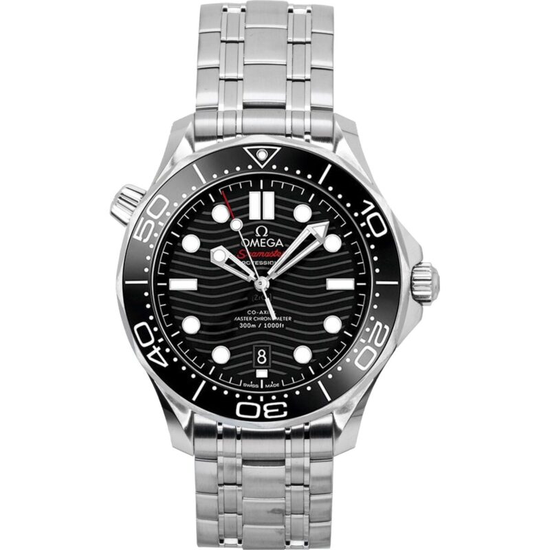 Omega Seamaster Stainless Steel Black Dial Automatic Diver's 210.30.42.20.01.001 300M Men's Watch