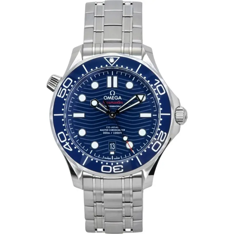 Omega Seamaster Stainless Steel Blue Dial Automatic Diver's 210.30.42.20.03.001 300M Men's Watch