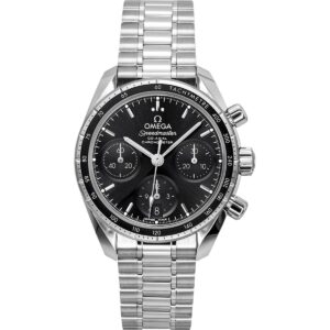 Omega Speedmaster Chronograph Stainless Steel Black Dial Automatic 324.30.38.50.01.001 100M Men's Watch