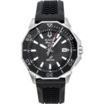 Bulova Marine Star Precisionist Silicone Strap Black Dial Quartz Diver's 96B432 200M Men's Watch