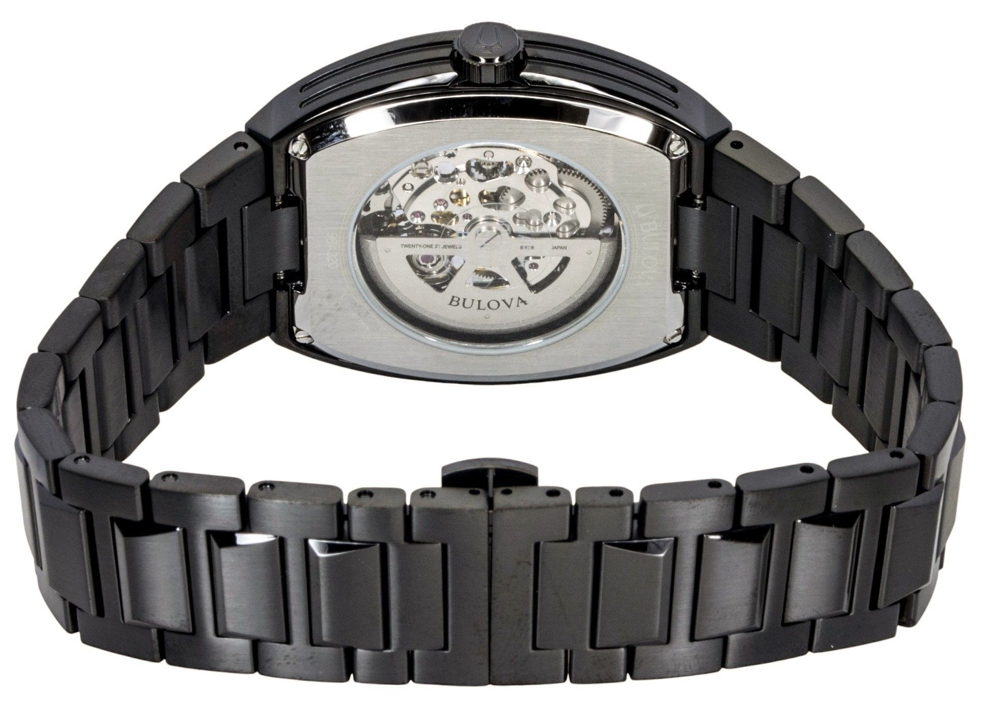 Bulova Maquina Stainless Steel Multicolor Semi-Skeleton Dial Automatic 98A320 Men’s Watch - 98A320