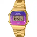 Casio Vintage Digital Gold Tone Stainless Steel Bracelet Quartz A168WERG-2A Unisex Watch