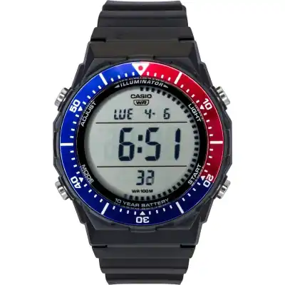 Casio Multifunctional Digital Resin Strap Pepsi Bezel Quartz AE-1700H-1A2V 100M Men's Watch