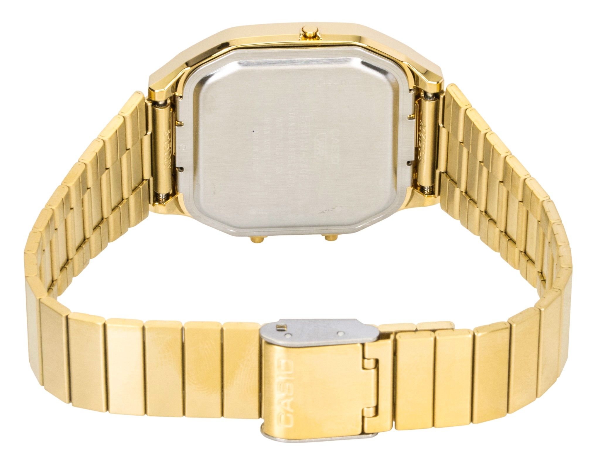 Casio Vintage Analog Digital Gold Tone Stainless Steel Gold Dial Quartz AQ-240EG-9A Unisex Watch