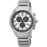 Citizen Eco-Drive Chronograph Super Titanium White Dial AT2530-85A 100M Men's Watch