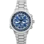 Citizen Promaster Sky Eco-Drive Chronograph Stainless Steel Blue Dial Diver's AT8300-58L 200M Men's Watch