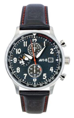 AVI-8 Hawker Hurricane Classic Chronograph Limited Edition Ace Black Dial Quartz AV-4132-01 Men's Watch