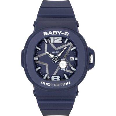 Casio Baby-G Analog Resin Blue Dial Quartz BGA-10D-2A1 100M Women's Watch