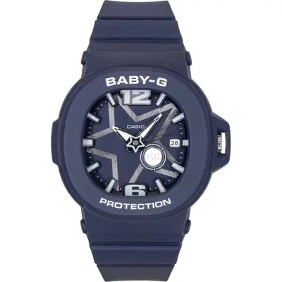 Casio Baby-G Analog Resin Blue Dial Quartz BGA-10D-2A1 100M Women's Watch