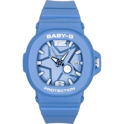Casio Baby-G Analog Resin Blue Dial Quartz BGA-10D-2A2 100M Women's Watch
