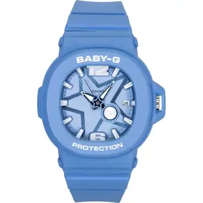 Casio Baby-G Analog Resin Blue Dial Quartz BGA-10D-2A2 100M Women's Watch