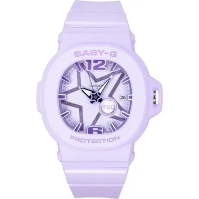 Casio Baby-G Analog Resin Strap Purple Dial Quartz BGA-10D-6A 100M Women's Watch