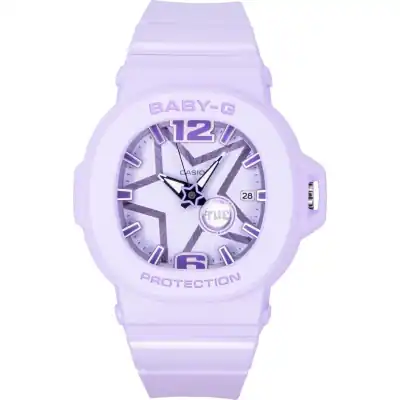 Casio Baby-G Analog Resin Strap Purple Dial Quartz BGA-10D-6A 100M Women's Watch