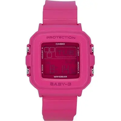 Casio Baby-G Plus Digital 30th Anniversary Pink Resin Strap Quartz BGD-10K-4 100M Women's Watch With Special Holder