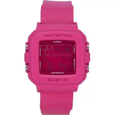 Casio Baby-G Plus Digital 30th Anniversary Pink Resin Strap Quartz BGD-10K-4 100M Women's Watch With Special Holder