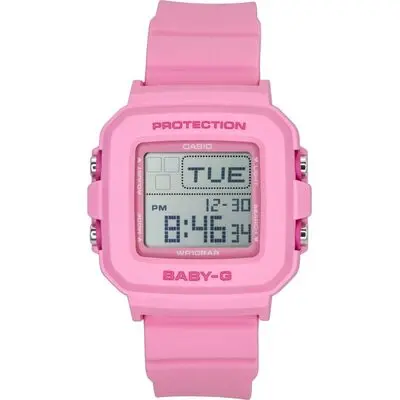 Casio Baby-G Digital Pink Resin Strap Quartz BGD-10KH-4 100M Women's Watch