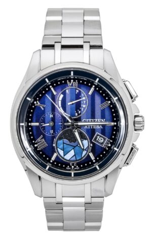 Citizen Attesa Limited Edition Super Titanium Blue Dial Eco-Drive BY1000-51L 100M Men's Watch