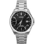 Citizen Eco-Drive Radio Controlled Stainless Steel Black Dial CB0250-84E 100M Men's Watch