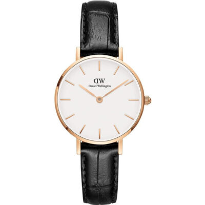 Daniel Wellington Women Stainless steel Petite Reading 28mm Formal Watch - Rose Gold and White (DW00100229)