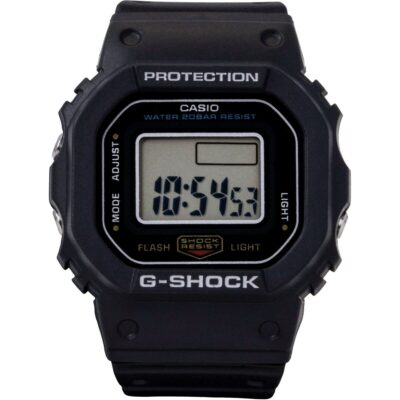 Casio G-Shock Nano Digital Black Bio-Based Resin Strap Quartz DWN-5600-1 200M Unisex Watch