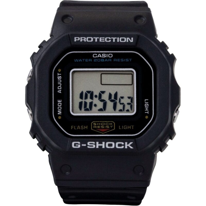 Casio G-Shock Nano Digital Black Bio-Based Resin Strap Quartz DWN-5600-1 200M Unisex Watch