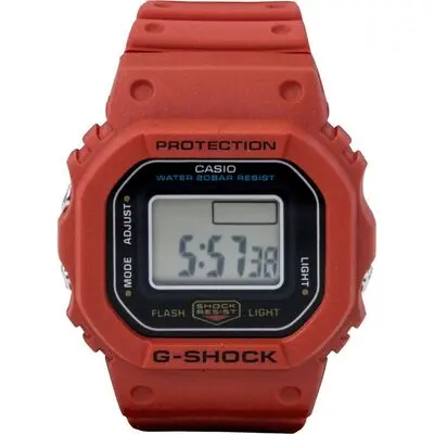 Casio G-Shock Nano Digital Red Bio-Based Resin Strap Quartz DWN-5600-4 200M Unisex Watch