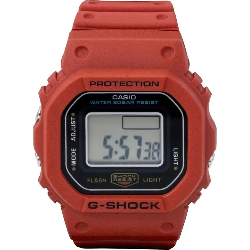 Casio G-Shock Nano Digital Red Bio-Based Resin Strap Quartz DWN-5600-4 200M Unisex Watch