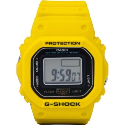 Casio G-Shock Nano Digital Yellow Bio-Based Resin Strap Quartz DWN-5600-9 200M Unisex Watch