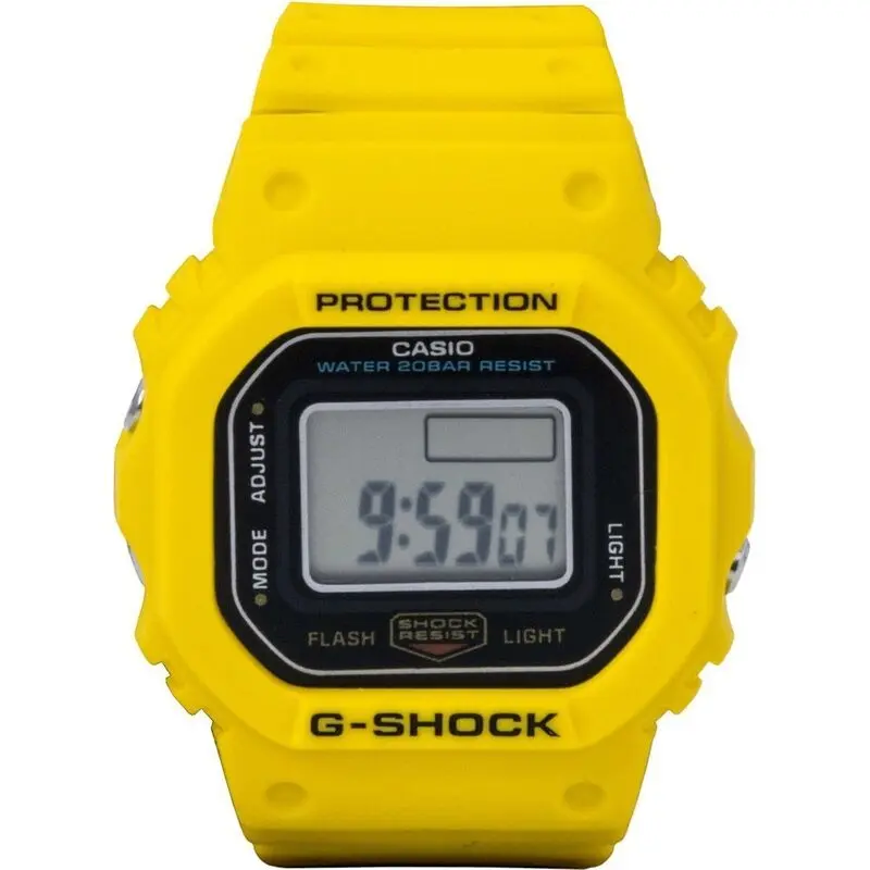 Casio G-Shock Nano Digital Yellow Bio-Based Resin Strap Quartz DWN-5600-9 200M Unisex Watch