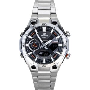 Casio Edifice Analog Digital Smartphone Link Stainless Steel Black Dial Solar ECB-2300D-1A 100M Men's Watch