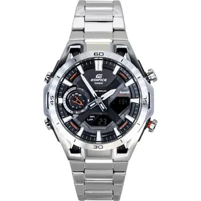 Casio Edifice Analog Digital Smartphone Link Stainless Steel Black Dial Solar ECB-2300D-1A 100M Men's Watch