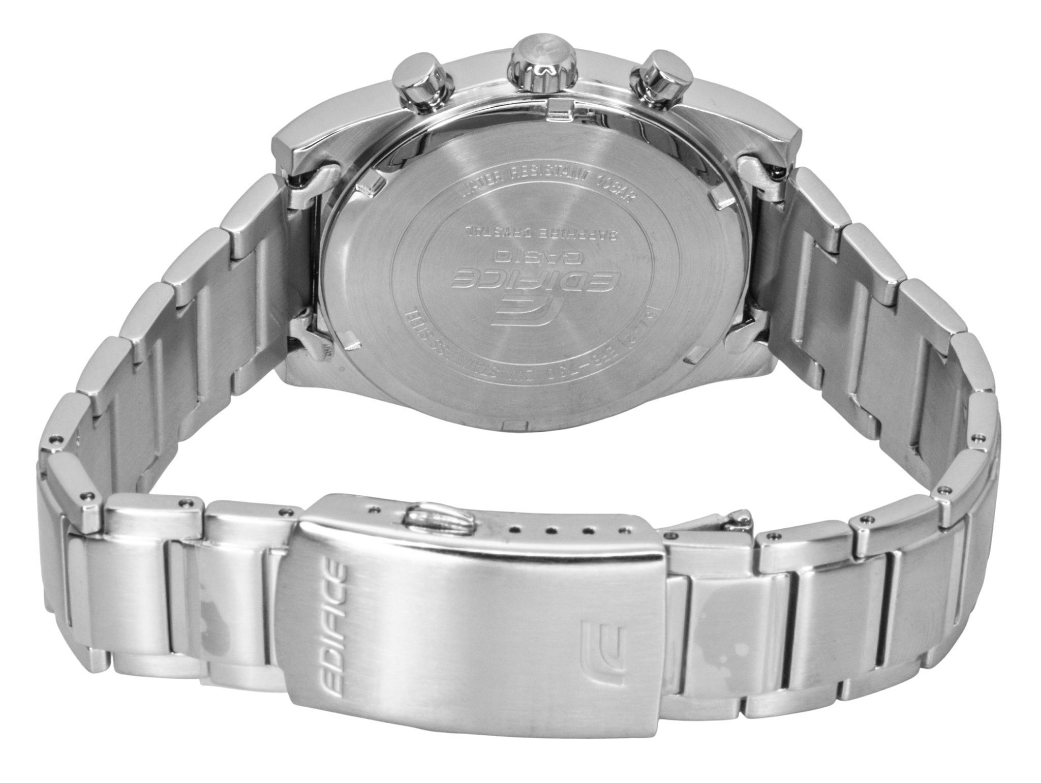 Casio Edifice Analog Standard Chronograph Stainless Steel Green Dial Quartz EFB-730D-3AV 100M Men’s Watch - EFB-730D-3AV