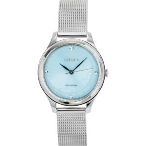 Citizen Eco-Drive Stainless Steel Mint Green Dial EM0501-89M Women's Watch