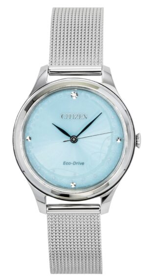 Citizen Eco-Drive Stainless Steel Mint Green Dial EM0501-89M Women's Watch