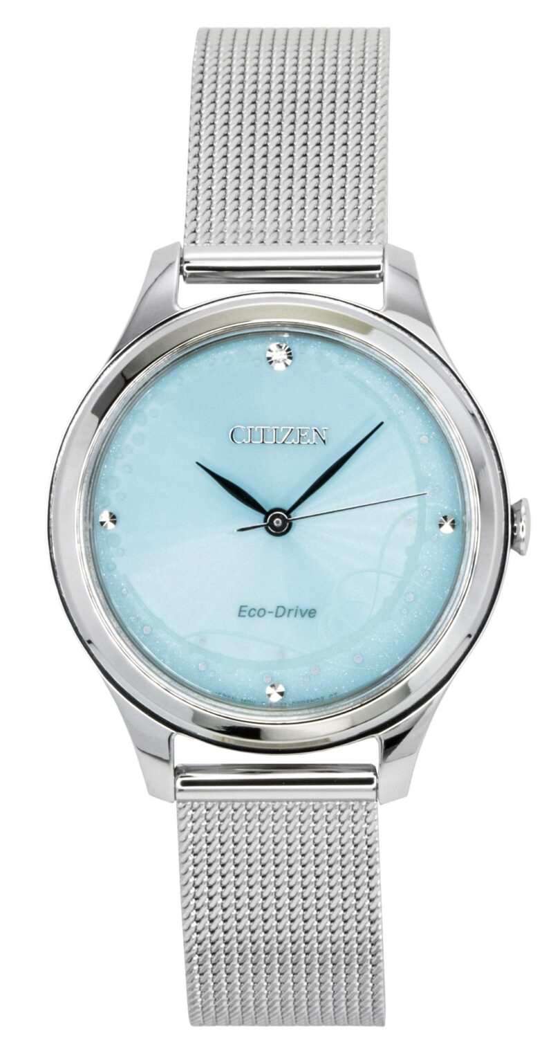Citizen Eco-Drive Stainless Steel Mint Green Dial EM0501-89M Women's Watch