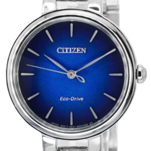 Citizen L Eco-Drive Stainless Steel Blue Dial EM0990-81L Women's Watch