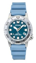 Citizen Promaster Polyurethane Strap Blue Dial Eco-Drive  Diver's EO2027-09L 200M Women's Watch