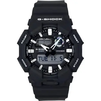 Casio G-Shock Analog Digital Bio-Based Resin Strap Black Dial Quartz GA-010-1A 200M Men's Watch