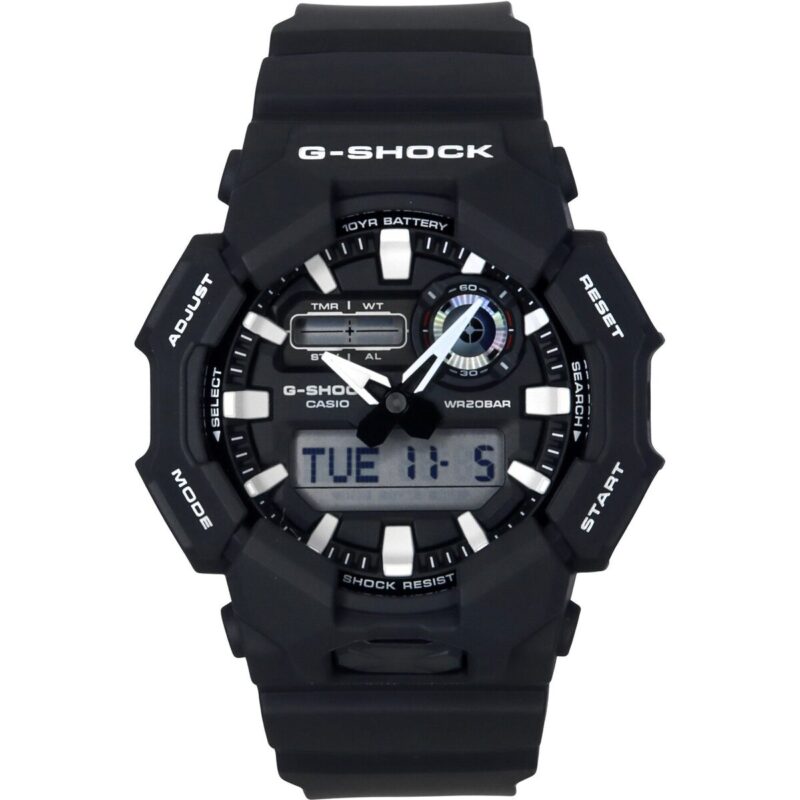 Casio G-Shock Analog Digital Bio-Based Resin Strap Black Dial Quartz GA-010-1A 200M Men's Watch