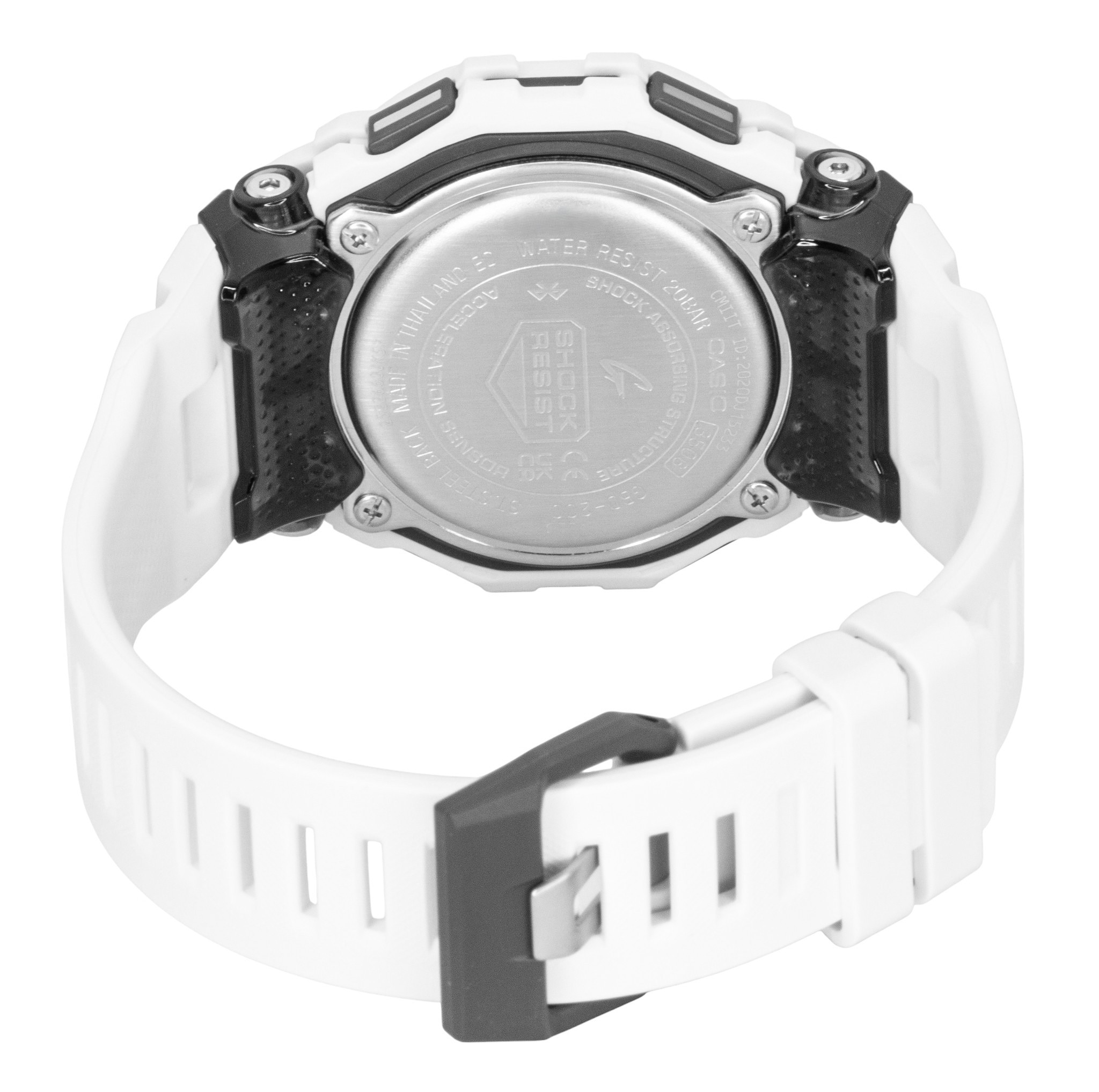 Casio G-Shock G-Squad Digital Smartphone Link White Resin Strap Quartz GBD-200-7 200M Men’s Watch - GBD-200-7