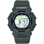 Casio G-Shock Digital Bio-Based Green Resin Strap Black Dial Quartz GD-010-3 200M Men's Watch
