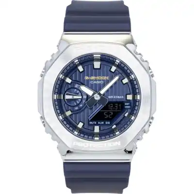 Casio G-Shock G-Steel Analog Digital Limited Edition Blue Dial Quartz GM-2110SH-2A 200M Men's Watch