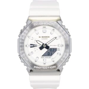 Casio G-Shock G-Steel Analog Digital Limited Edition White Dial Quartz GM-2110SH-7A 200M Men's Watch