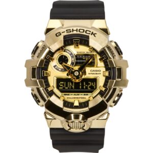 Casio G-Shock G-Steel Analog Digital Resin Strap Gold Dial Quartz GM-700G-9A 200M Men's Watch