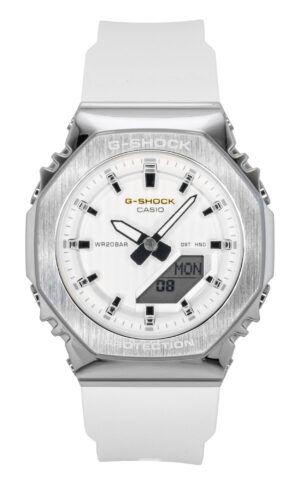 Casio G-Shock Analog Digital Limited Edition Bio-Based Resin Strap White Dial Quartz GM-S2110SH-7A 200M Women's Watch