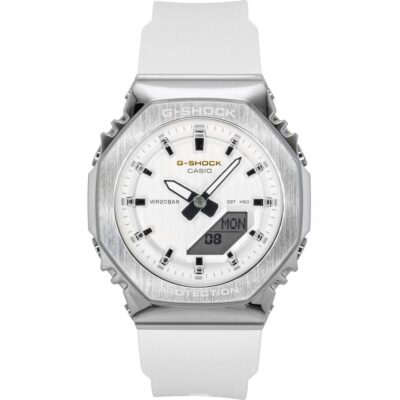 Casio G-Shock Analog Digital Limited Edition Bio-Based Resin Strap White Dial Quartz GM-S2110SH-7A 200M Women's Watch